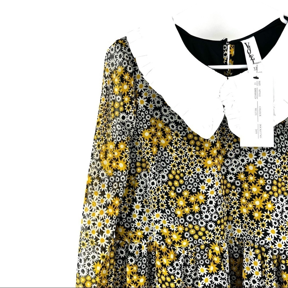 Violet Romance Women's Floral Smock Mini Dress - US 8 - Picture 3 of 7